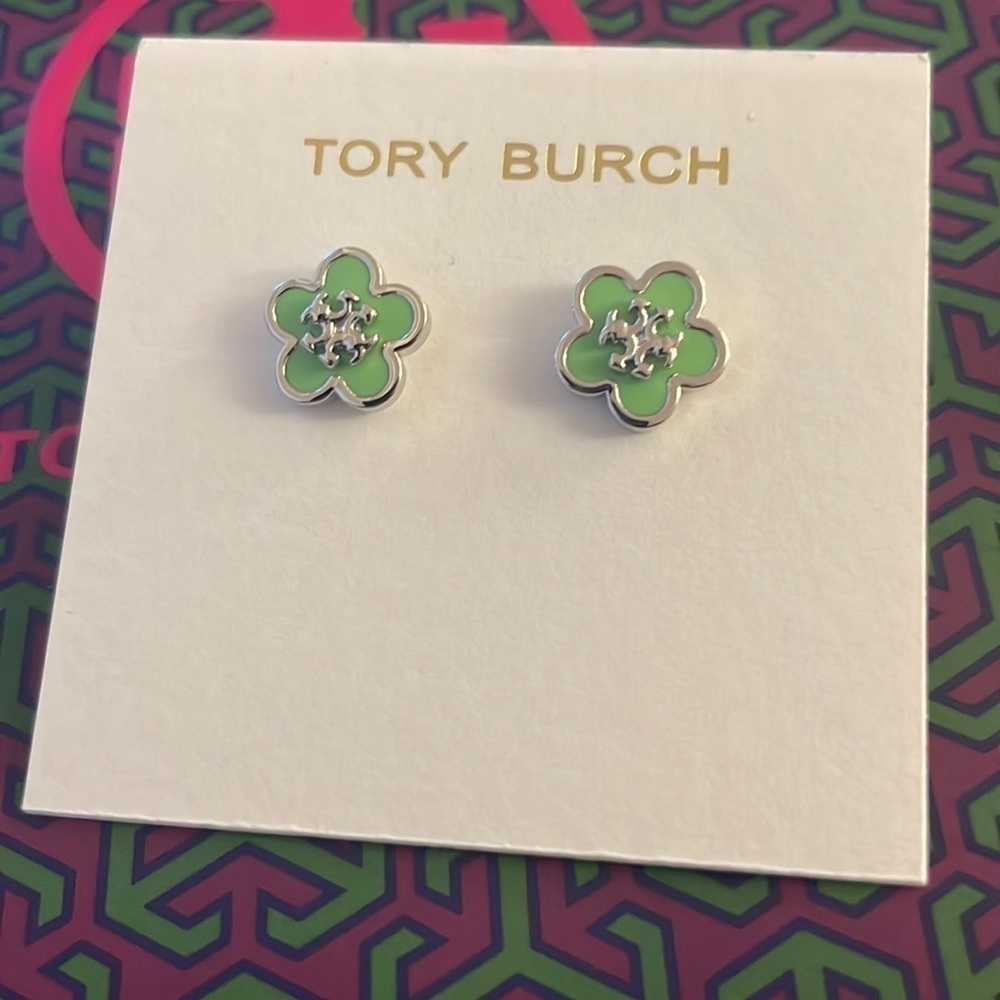 TORY BURCH earrings on card